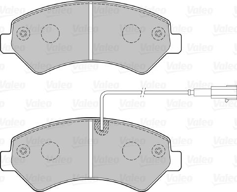 Valeo 301276 - Тормозные колодки, дисковые, комплект www.parts5.com