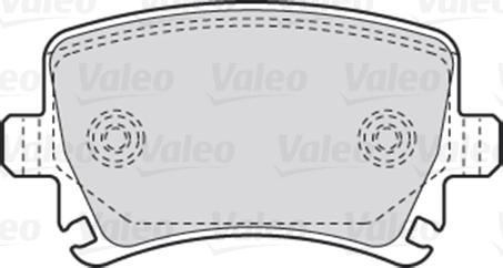 Valeo 301752 - Piduriklotsi komplekt,ketaspidur www.parts5.com