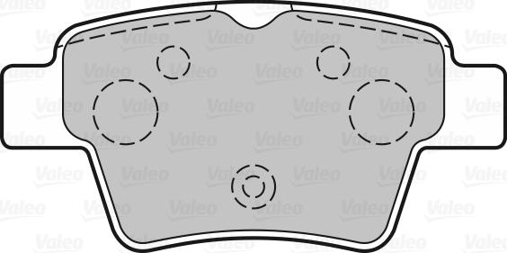 Valeo 301702 - Brake Pad Set, disc brake parts5.com