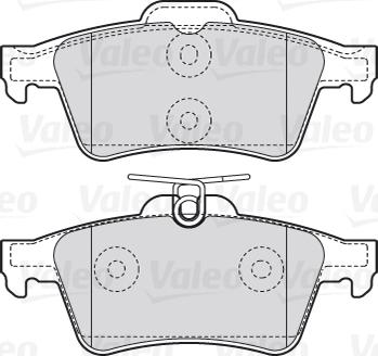 Valeo 301783 - Sada brzdových platničiek kotúčovej brzdy www.parts5.com