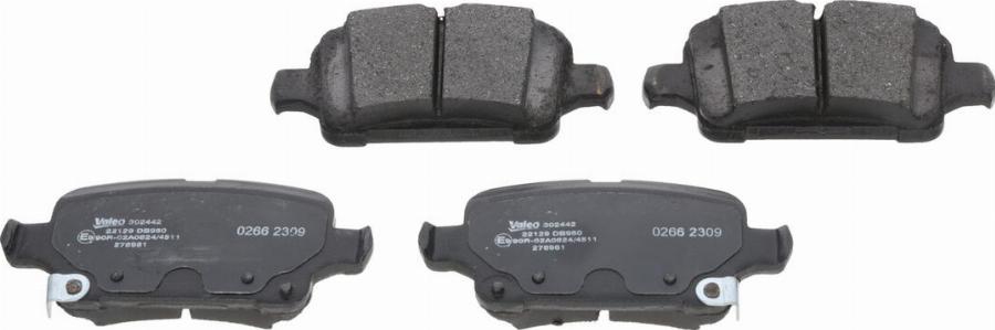 Valeo 302442 - Brake Pad Set, disc brake www.parts5.com