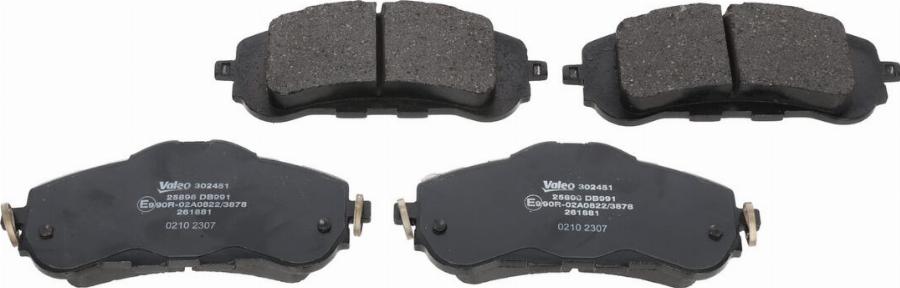 Valeo 302451 - Brake Pad Set, disc brake www.parts5.com