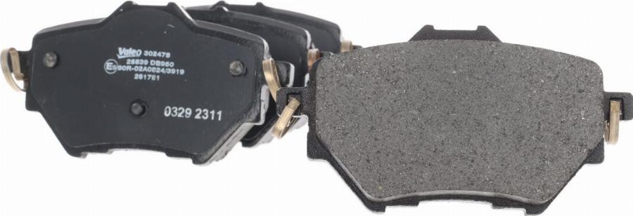 Valeo 302478 - Brake Pad Set, disc brake www.parts5.com