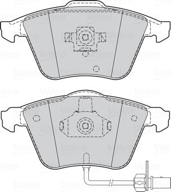 Valeo 302056 - Sada brzdových destiček, kotoučová brzda www.parts5.com