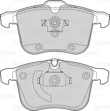 Valeo 302064 - Kit de plaquettes de frein, frein à disque www.parts5.com