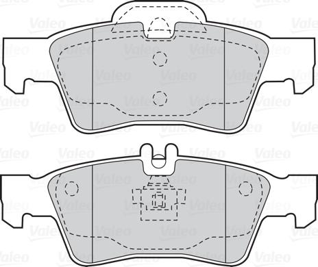 Valeo 302039 - Σετ τακάκια, δισκόφρενα www.parts5.com