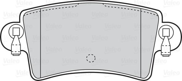 Valeo 302034 - Тормозные колодки, дисковые, комплект www.parts5.com