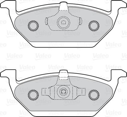 Valeo 302029 - Kit de plaquettes de frein, frein à disque www.parts5.com