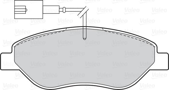 Valeo 302026 - Set placute frana,frana disc www.parts5.com