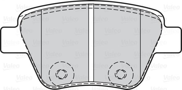 Valeo 302134 - Set placute frana,frana disc www.parts5.com