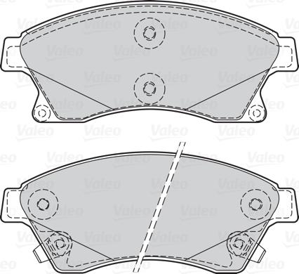 Valeo 302130 - Fékbetétkészlet, tárcsafék www.parts5.com