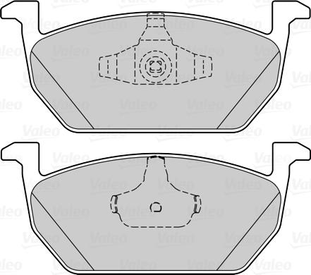 Valeo 302317 - Set placute frana,frana disc www.parts5.com