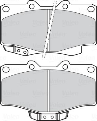 Valeo 302331 - Σετ τακάκια, δισκόφρενα www.parts5.com