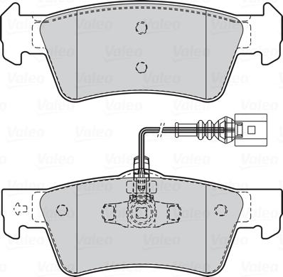 Valeo 302332 - Set placute frana,frana disc www.parts5.com