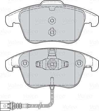 Valeo 302261 - Fékbetétkészlet, tárcsafék www.parts5.com