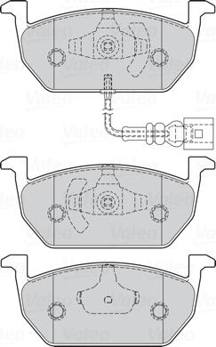 Valeo 302222 - Sada brzdových platničiek kotúčovej brzdy www.parts5.com