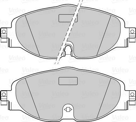 Valeo 302271 - Sada brzdových platničiek kotúčovej brzdy www.parts5.com