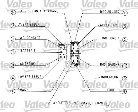 Valeo 251162 - Kytkin, ohjausakseli www.parts5.com