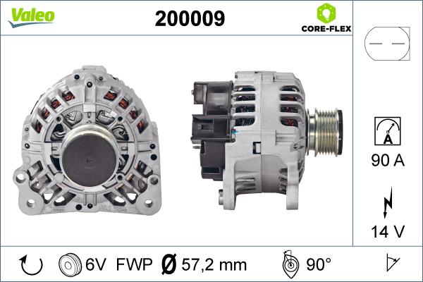 Valeo 200009 - Γεννήτρια www.parts5.com