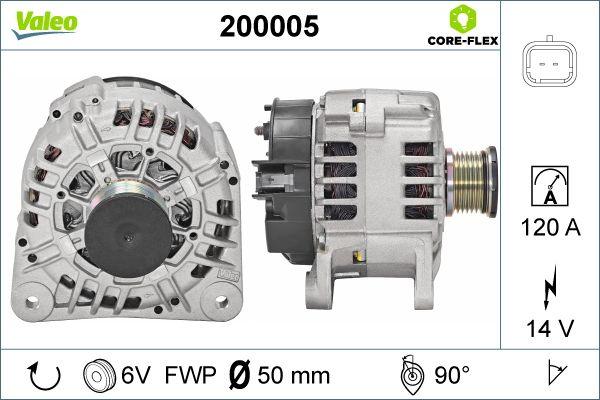 Valeo 200005 - Генератор www.parts5.com