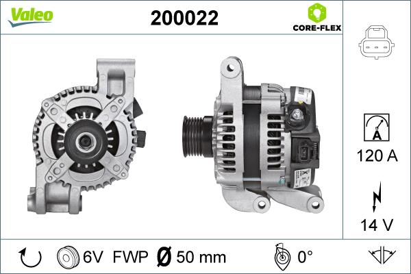 Valeo 200022 - Alternator parts5.com