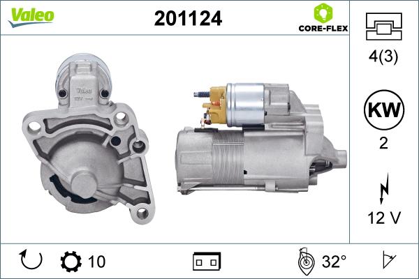 Valeo 201124 - Startér www.parts5.com