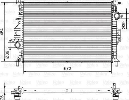 Valeo 701536 - Radiator, engine cooling parts5.com