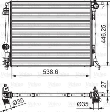 Valeo 701662 - Motor su radyatörü www.parts5.com