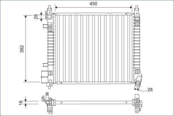 Valeo 701169 - Radiator, racire motor www.parts5.com