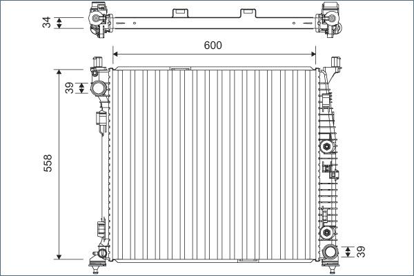 Valeo 701167 - Motor su radyatörü www.parts5.com