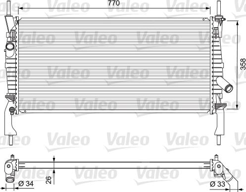 Valeo 701731 - Hladilnik, hlajenje motorja www.parts5.com