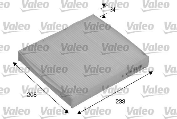 Valeo 715510 - Φίλτρο, αέρας εσωτερικού χώρου www.parts5.com