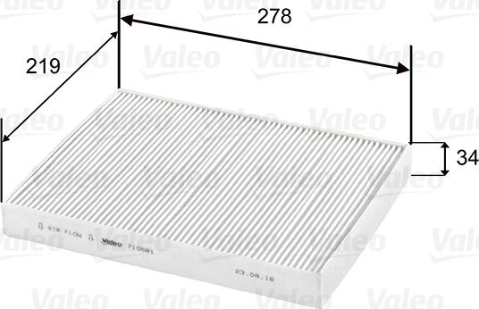 Valeo 715581 - Filter, interior air parts5.com