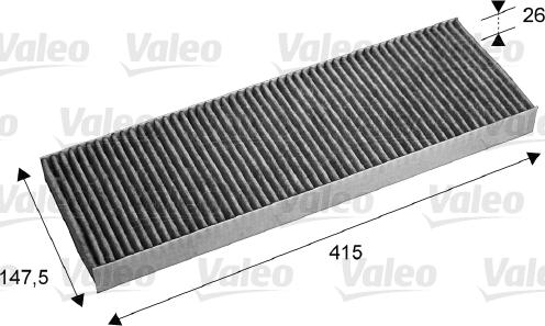 Valeo 715675 - Filter, interior air www.parts5.com