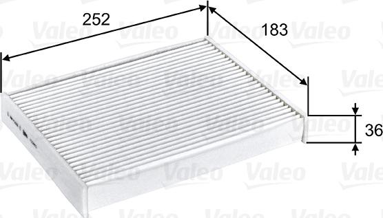 Valeo 715803 - Filtro, aire habitáculo www.parts5.com