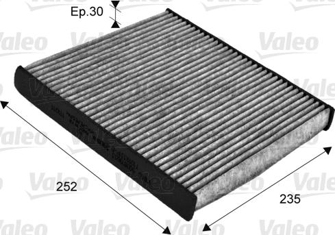 Valeo 715720 - Filtr, vzduch v interiéru www.parts5.com