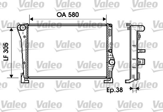 Valeo 734364 - Radiador, refrigeración del motor www.parts5.com