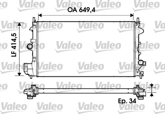 Valeo 734339 - Radiator, racire motor www.parts5.com