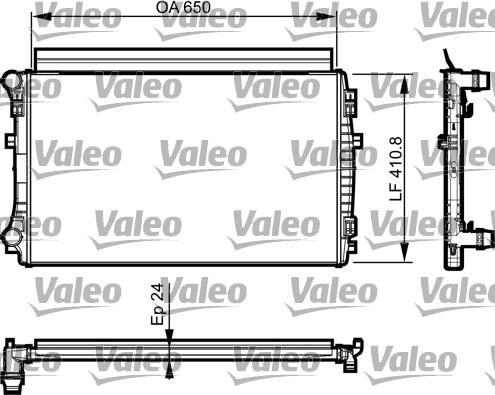 Valeo 735558 - Motor su radyatörü www.parts5.com