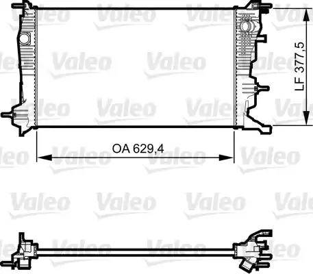 Valeo 735607 - Chłodnica, układ chłodzenia silnika www.parts5.com