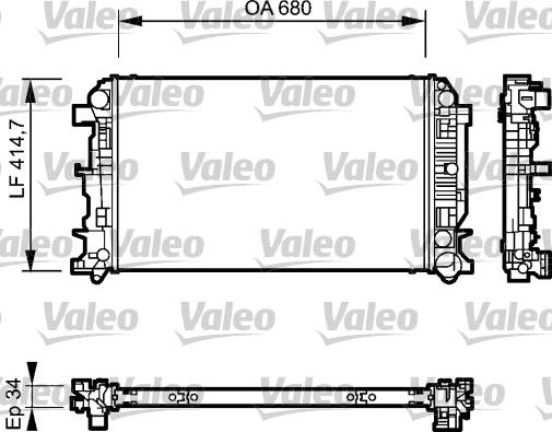 Valeo 735089 - Motor su radyatörü www.parts5.com