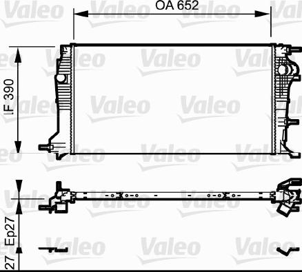 Valeo 735182 - Radiator, engine cooling www.parts5.com