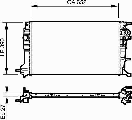 Valeo 735182 - Hladnjak, hlađenje motora www.parts5.com