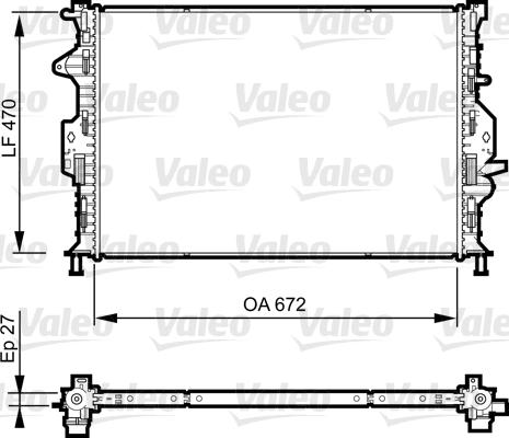 Valeo 735374 - Радиатор, охлаждане на двигателя www.parts5.com