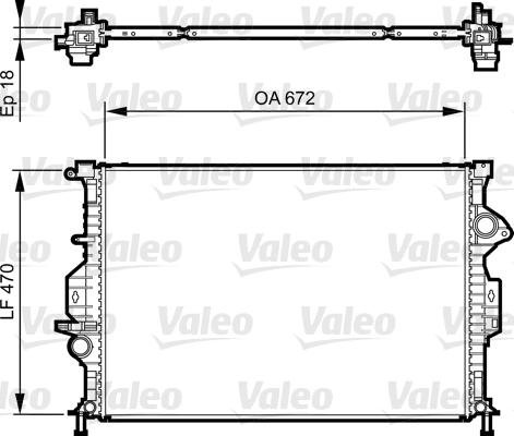 Valeo 735373 - Chłodnica, układ chłodzenia silnika www.parts5.com