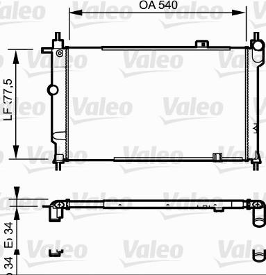 Valeo 730993 - Radiator, engine cooling www.parts5.com