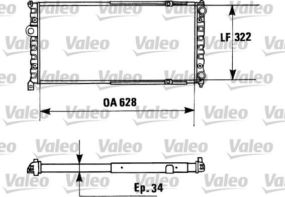 Valeo 730945 - Radiador, refrigeración del motor www.parts5.com