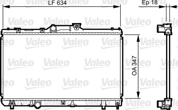 Valeo 731441 - Radiator, engine cooling www.parts5.com