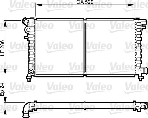 Valeo 731530 - Radiator, engine cooling www.parts5.com