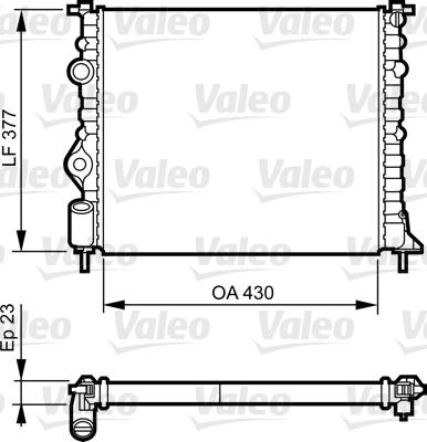 Valeo 731378 - Chladič motora www.parts5.com